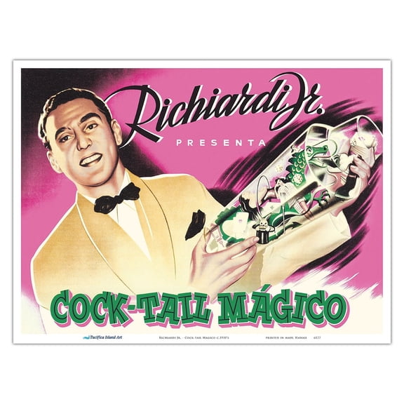 Richiardi Jr. - Magico - Vintage Magic Poster c.1950’s - Master Art Print (Unframed) 9in x 12in