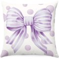thumbnail image 1 of Fundas de almohada con lazo azul costero, fundas de almohada decorativas para habitación preppy de 18 x 18, fundas de almohada con decoración de habitación con estética de vaquera para el hogar,, 1 of 5