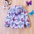thumbnail image 3 of Eashery Girls Windbreaker Jacket Kids Hooded Quilted Coat Warm Lightweight Fall Winter Clothes Toddler Jacket (Purple,2-3 Years), 3 of 5