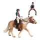 thumbnail image 4 of Figura de acción de caballo, modelo Animal con silla de montar, ornamento decorativo en miniatura de PVC, juguete educativo, estatua de vida silvestre Estilo C, 4 of 8