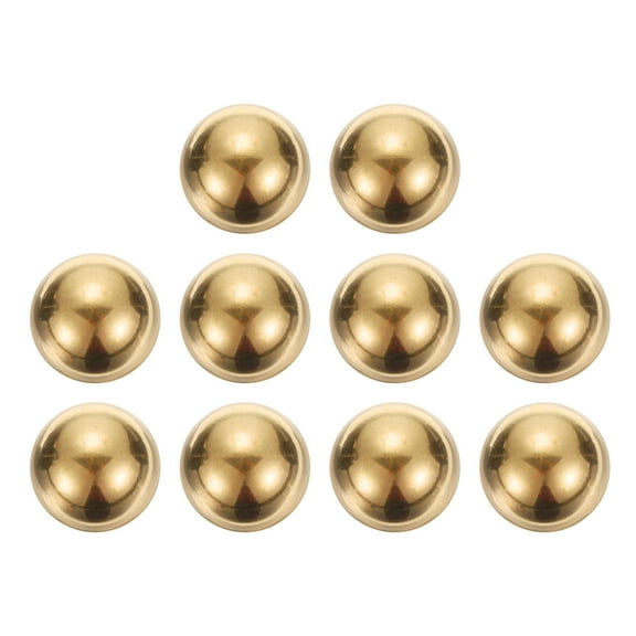 Uxcell 10 pack Precision Solid Brass Bearing Balls 1/2" Industrial Brass Ball Spheres