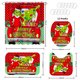 thumbnail image 3 of Juego de 4 cortinas de ducha navideñas con alfombras, tapa de inodoro y alfombrilla de baño, decoración de baño de invierno, juego de accesorios., 3 of 6