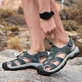 thumbnail image 5 of LASUDRAA Mens Closed Toe Outdoor Sandals Waterproof Hiking Sport Sandals with Non-Slip Sole, 5 of 8