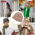 thumbnail image 2 of Qarigey Gorros de invierno de punto de melón, gorros de protección de lana a la moda, jersey informal, gorro de Hip Hop, accesorios para esquí y Sombreros rosa Qarigey AP010148-05, 2 of 6