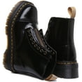 thumbnail image 4 of Dr Martens Vegan Sinclair Women's 8 Eyelet Zipped Tongue Platform Boots In Black Size 5, 4 of 6