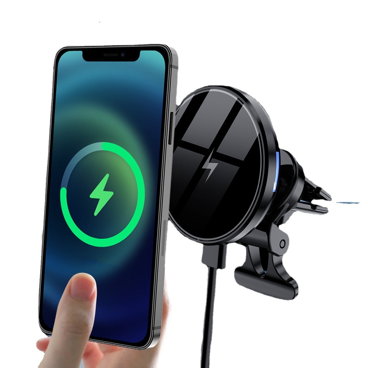 15W Magnetic Car Wireless Charger  Fast Charging  Phone Holder for MagSafe, iPhone 17/16/15/14/13/12 Car Mount