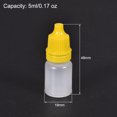 thumbnail image 4 of Uxcell Botellas de Goteo Vacías de Plástico de Boca Pequeña de 5ml/0.17oz Amarillo 50 Contenido, 4 of 6