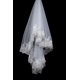 thumbnail image 2 of Velo de novia de encaje soluble en agua largo, accesorios de boda, velo, 2 of 3