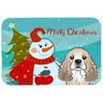 thumbnail image 1 of Carolines Treasures BB1836LCB Snowman With Cocker Spaniel Glass Cutting Board- Large, 1 of 2