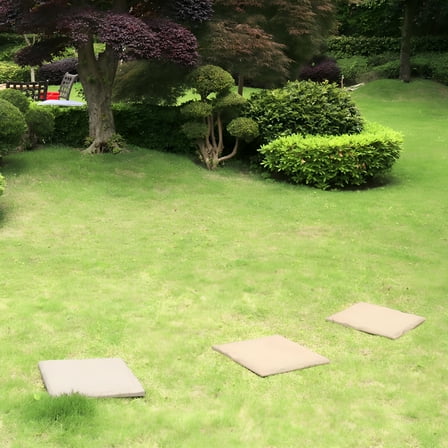 SELIVO Square Stepping Stones Outdoor,Large Stepping Stones,Outdoor Garden Walkway,Durable Plastic Pavers for Patio,Stepping Stones with Ground Stakes,Resin,1Pc 15.35"