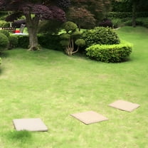 SELIVO Square Stepping Stones Outdoor,Large Stepping Stones,Outdoor Garden Walkway,Durable Plastic Pavers for Patio,Stepping Stones with Ground Stakes,Resin,1Pc 15.35"