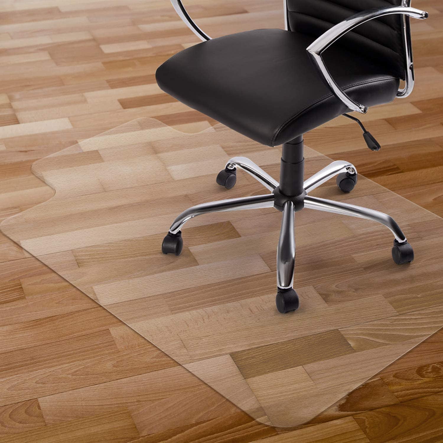 47''×47'',Heavy Duty Clear Wood/Tile Floor Protector PVC Transparent HYNAWIN Office Chair Mat for Hardwood Floors