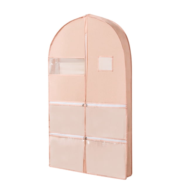 Space Saving Hanging Garment Bag with Self Compression Zipper for Closet Organization and Travel -Free Clothes Protector and Down Coat Cover Storage Solution