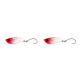 thumbnail image 2 of Yuarrent Kit de cucharas para trucha, aparejos de pesca Wobbler, señuelo de pesca, cebos de hundimiento de de un solo gancho para Rojo 2.5 g 2piezas, 2 of 6