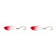 thumbnail image 4 of Advancent Kit de cucharas de trucha, señuelo de pesca tembloroso, cebo giratorio de un solo gancho, cebos de hundimiento, agua dulce, agua Rojo 2.5 g 2Conjunto, 4 of 6