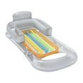 thumbnail image 2 of Swimming Pool Inflatable Lounger Bed Water Mattress Sofa Clear, 2 of 6