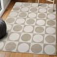 thumbnail image 4 of JONATHAN Y SANDSTONE 4 x 6 Area Rug, Helena Circles In Squares - Beige/Cream, SND104A-4, 4 of 12