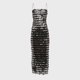 thumbnail image 3 of Vestido Vestido maxi sin espalda para mujer Cuello cuadrado Sin mangas Hombro Clubwear Ropa Cgtredaw Negro T L para Mujer, 3 of 7