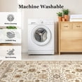 thumbnail image 4 of CHITOOMA 8'x10' Area Rugs for Living Room, Boho Machine Washable Floral Area Rug with Non-Slip Backing, Stain Resistant Non-Shed Carpet for Bedroom, Dining Room, Dorm, Office, 4 of 10