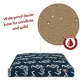 thumbnail image 5 of Majestic Pet | Sea Horse Shredded Memory Foam Rectangle Pet Bed For Dogs, Removable Cover, Navy, Large, 5 of 6