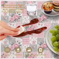 thumbnail image 6 of Pioneer Flower Floral Print Pattern Round Tablecloth 60 X 60 Inch, Wrinkle Resistant Wipeable Table Cloth for Kitchen Dining Picnic Patio Party, 6 of 6