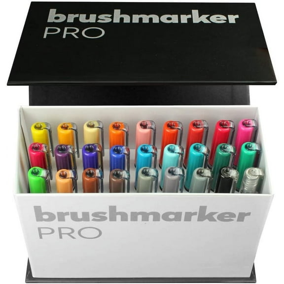 Karin Brushmarkers Pro Markers - Set of 27, Mini Box, Assorted Colors