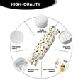 thumbnail image 5 of Salouo Bees And Rainbows Pattern Cute Bolster Pillow,Cylindrical Pillow Long Pillow for Bed Round Side Pillow for Knee/Leg/Neck ,- Length 24.4" x 9.8" Diameter, 5 of 8