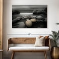 thumbnail image 3 of Elephant Stock Pop Rocky Beach Wall Art - Horizontal Canvas Wall Art - Living Room Wall Decor - Beach Canvas - Beige And Black Decor - 48" x 32", 3 of 8