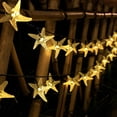 thumbnail image 2 of Battery Operated String Lights, 10ft 20LED Starfish String Lights Beach Ocean Fairy Lights for Garden Wedding Party Holiday Decoration, Warm White, 2 of 6