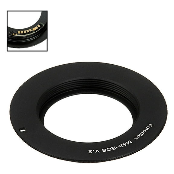 Fotodiox Mount Adapter V.2 with Aperture Flange for M42 Lens to Canon EOS (EF, EF-S) Camera System