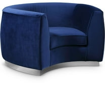 Meridian Furniture Julian Navy Velvet Chair
