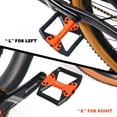 thumbnail image 2 of BUCKLOS Mountain Bike Pedals,MTB Flat Nylon Bicycle Pedal with Large Platform -Non-Slip Colorful Pedals for BMX/Commuter Bike 9/16"（Black+Orange）, 2 of 6