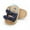 Navy(dot), variant on URMAGIC 0-18M Baby Girls Cotton Plaid Print Sandals Soft Sole Summer Shoes