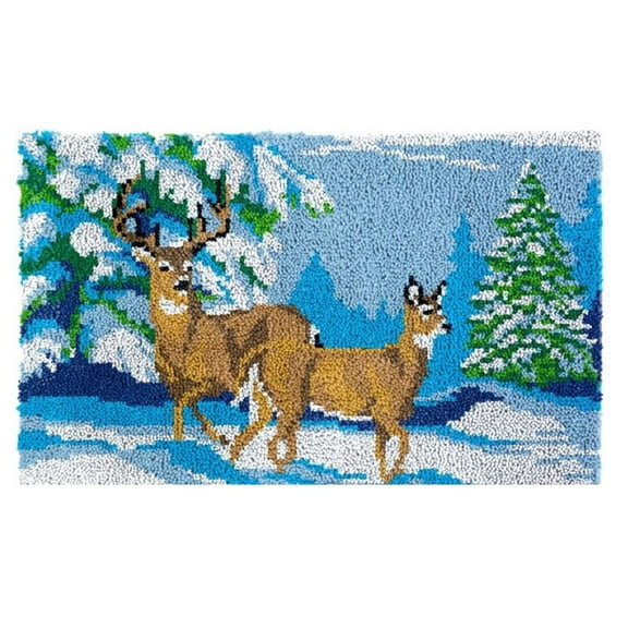Rug Making Latch Hooking Kit | Mountain Deer