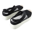thumbnail image 4 of Sandalias de mujer con punta cerrada, plataforma plana, tacón de 5,5 cm, sandalias informales de verano, zapatos negros de 9,6 pulgadas, 4 of 15