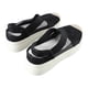 thumbnail image 4 of Sandalias de mujer con punta cerrada, plataforma plana, tacón de 5,5 cm, sandalias informales de verano, zapatos negros de 9,6 pulgadas, 4 of 15