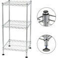 thumbnail image 3 of 3-Tier Wire Shelving Rack Shelf Household Kitchen Storage Metal Shelf Organizer, 3 of 4