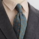 thumbnail image 5 of Traje de hombre con corbata de 8CM, estilo retro, informal, de lujo, ligero, color azul marino, verde y marrón, 5 of 5