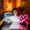 thumbnail image 4 of Letrero de neón LED personalizado HDJSIGN para decoración de pared, 4 of 6