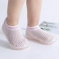 thumbnail image 5 of Siilsaa Baby Walking Shoes First Walker Shoes Crib Walking Sock Shoes Breathable Non-Slip Sneakers Pink,6.5, 5 of 7
