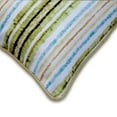 thumbnail image 2 of The HomeCentric Toss Pillow Covers, Decorative Green Pack of 2, 12x12 inch (30x30 cm) Pillow Covers, Jacquard Silk Throw Pillow Covers, Striped Contemporary Style Easter - Stripe Up My LIfe, 2 of 6