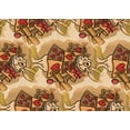 thumbnail image 1 of Ahgly Company Machine Washable Indoor Rectangle Transitional Yellow Orange Area Rugs, 7' x 9', 1 of 7