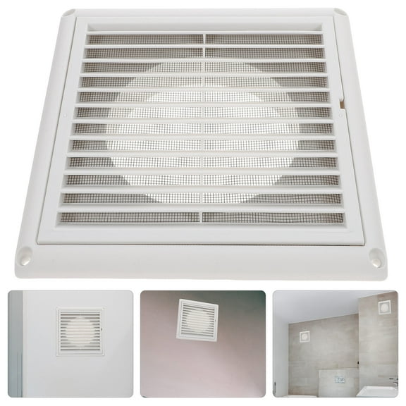 NICERIO Decorative Air Return Vent Cover Air Grille Ventilation Grille White PP 1Set