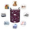 thumbnail image 4 of Fotbe Space Dinosaur Cesto de Ropa con Asas, Cesto Impermeable de Gran Capacidad, Bolsa de Lavado para Dormitorio, Cesto de Ropa con Ruedas y Asas-Small, 4 of 6