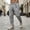Gray, variant on Mens Casual Pants Snap Button Cuff Drawstring Chino Pants with Side pockets Lightweight Belt Loop Pants for Best Gift