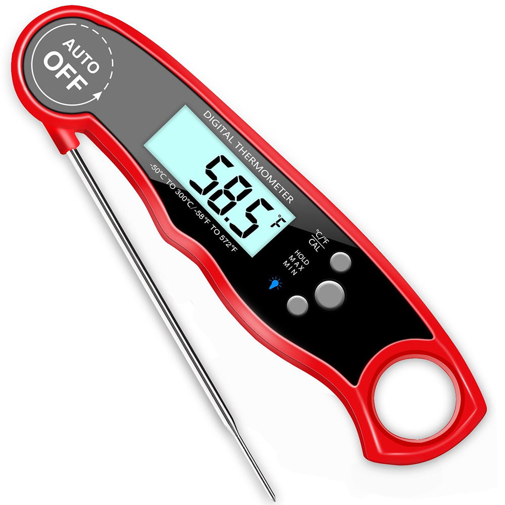 Folding Probe LavaLock Instant Read BBQ Meat Thermometer smoker pit kitchen Fast Digital Quick read Pro Thermo Pen Kitchen Cooking Grilling BBQ Smokers 