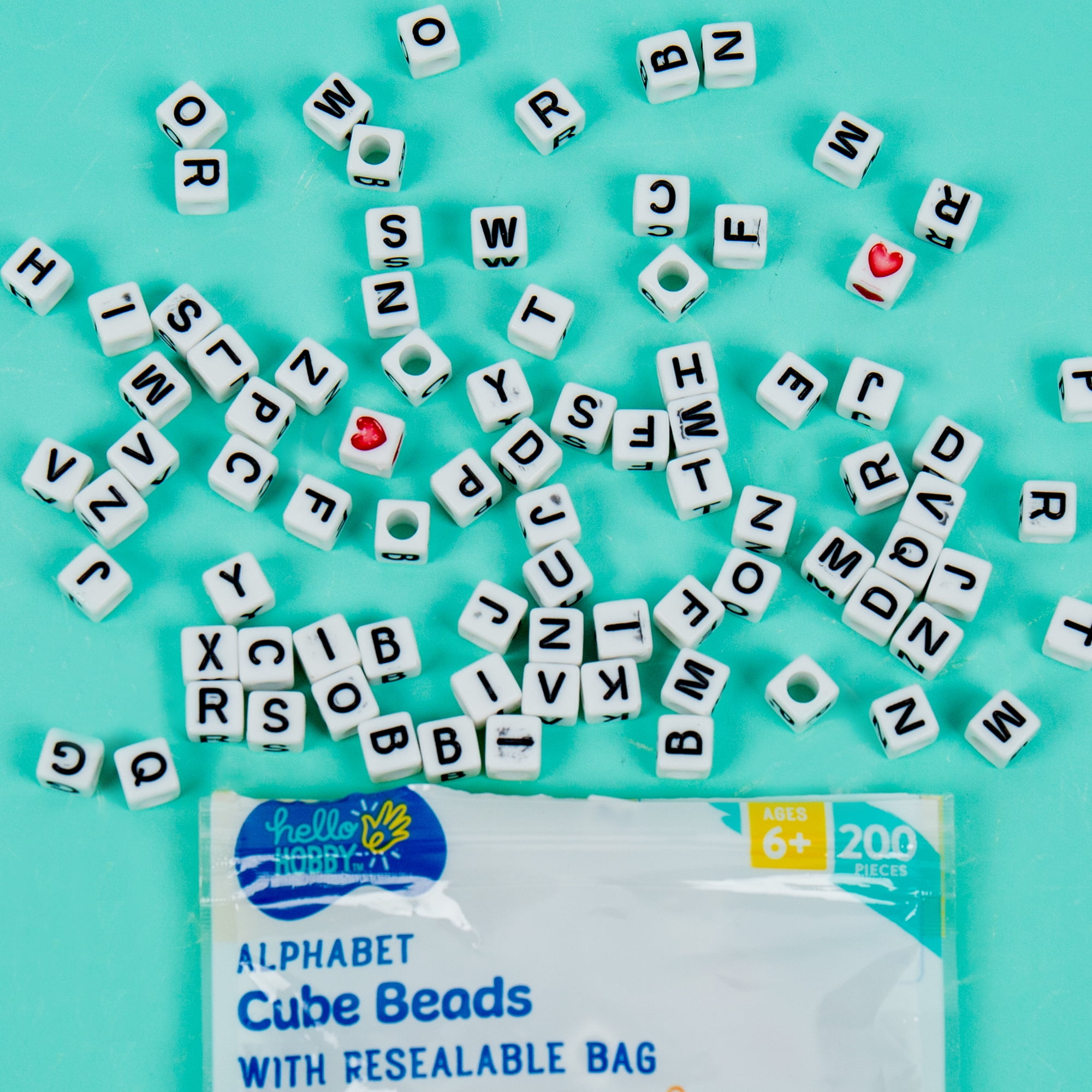 Hello Hobby Small Alphabet Beads, 360-Pack, Boys and Girls, Child, Ages 6+  