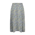 thumbnail image 7 of Difdany Women's Bohemian A-Line Elastic Waist Flowy Midi Skirt with Pockets Light Purple 2XL, 7 of 7