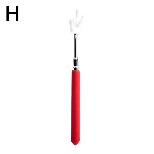 Teachers Pointer Sticks, Telescopic Teaching Pointer, Colored Non-slip Handle Finger Shape Design, Presentation Finger Pointer for Elementary School Kindergarten Teacher