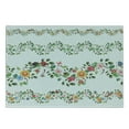 thumbnail image 3 of Green Flower Cutting Board, Horizontal Foliage Pattern Ornamental Abstract Design Vintage Style Romance, Decorative Tempered Glass Cutting and Serving Board, Small Size, Multicolor, by Ambesonne, 3 of 5